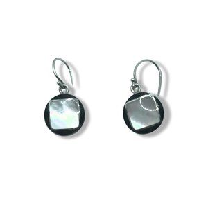 Opal & Enamel Wire Hook Earrings